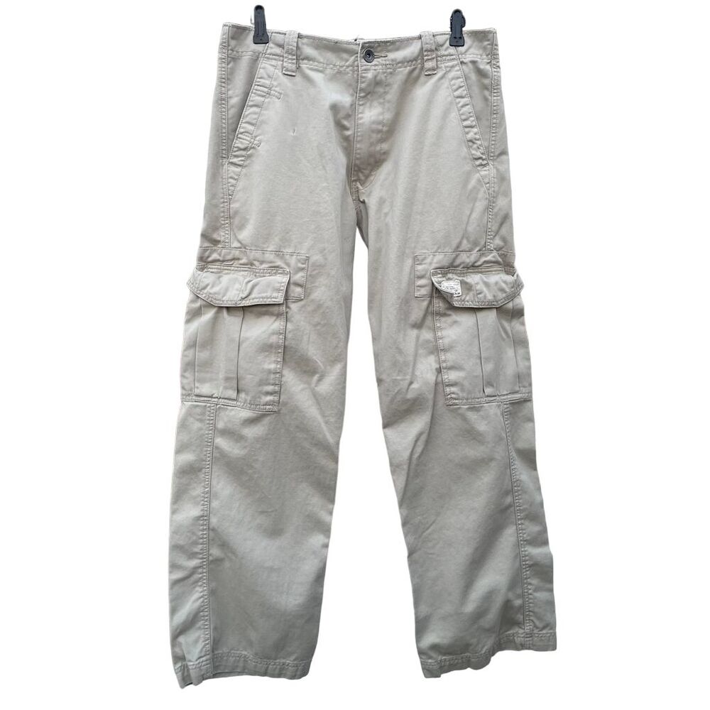 Levi's Cargo Pants, 32x30.5,  Loose Straight Fit, Cotton, Beige, Khaki, Tan